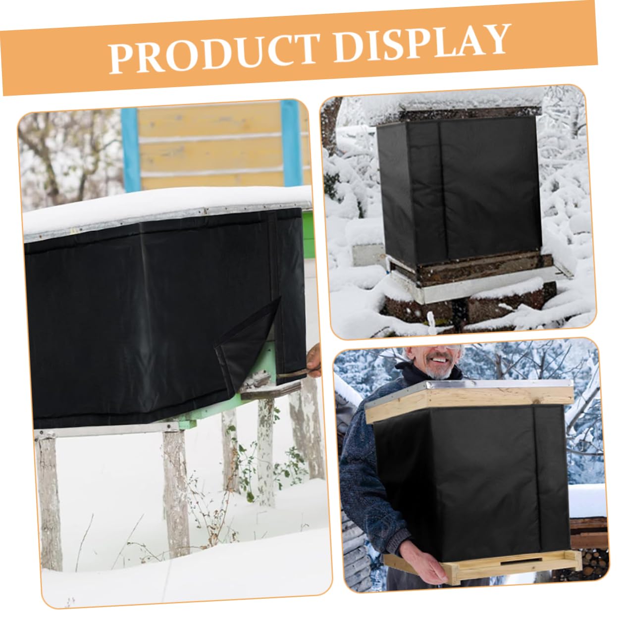 Garden Beehive Protective Cover Oxford Cloth Winter Wrap for Beehives Easy to Install Durable Insulation for Harsh Weather Conditions Essential