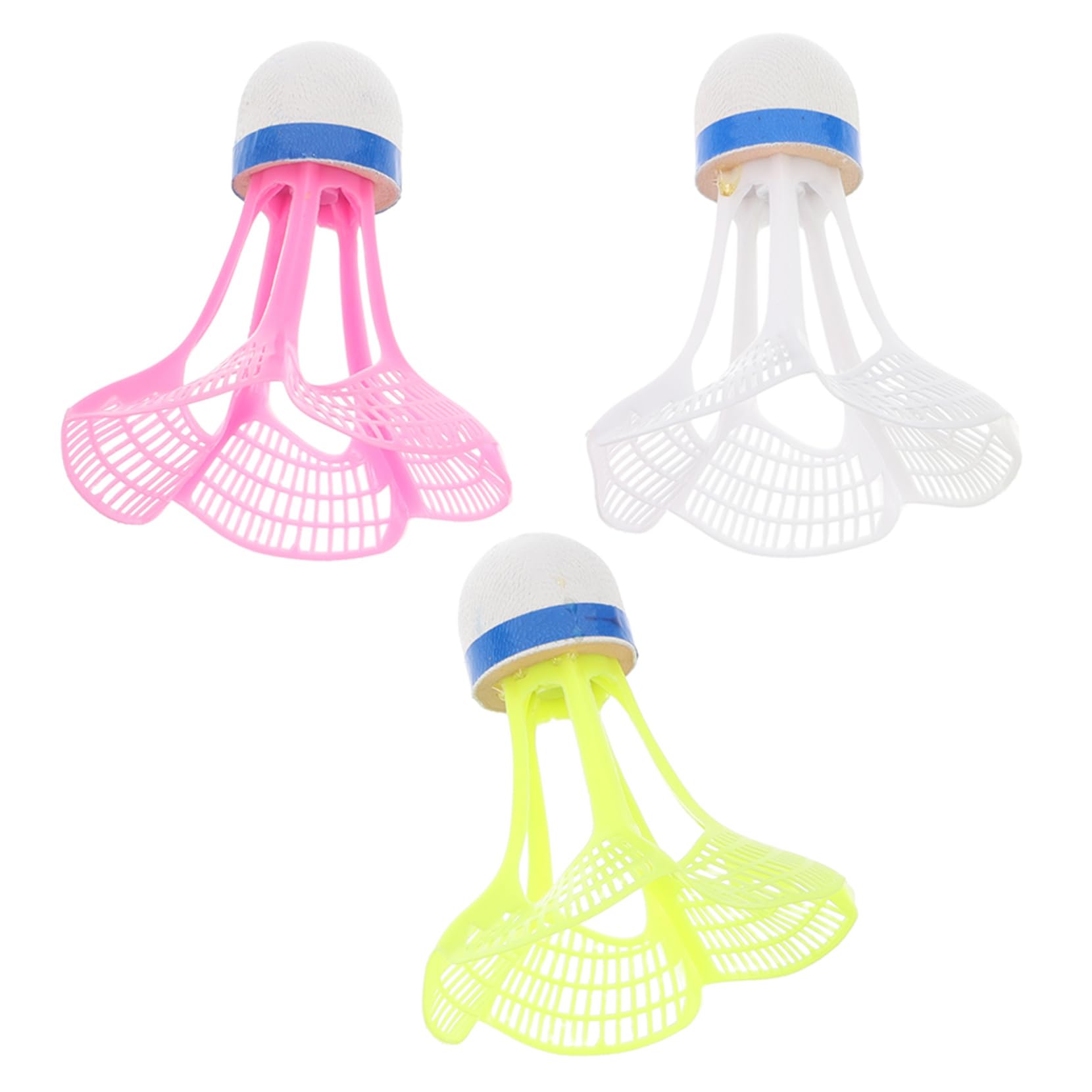 ifundom 3Pcs Windproof Badminton Shuttlecocks Durable Birdies for Outdoor Indoor Sports for Practice Training and Competitions Resilient Impact Resistant