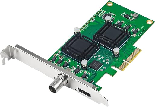 4K60 PCIex4 SDI/HDMI Capture Card, PassThrough, Ultra Low Latency 12G SDI Uncompressed Streaming Technology for PS5, PS4 Pro, Xbox Series X/S, Xbox One X, Switch Games& Recording