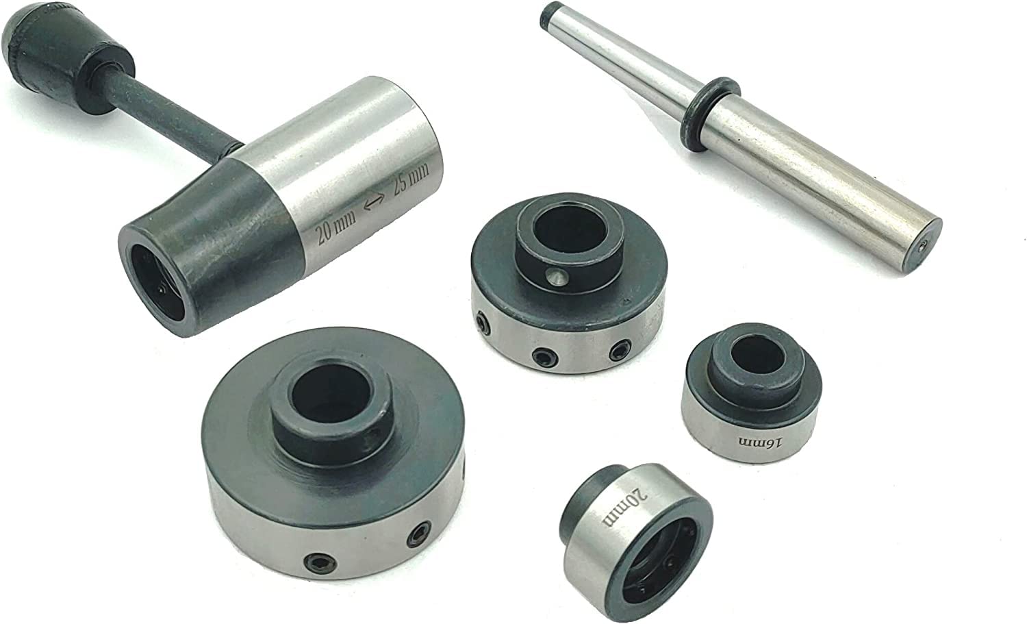Buyohlic Precision Threading with Metric Dies 16, 20, 25, 30, 38 mm Holder Capacity for Threading on Lathe (Morse Taper 2 (MT2))