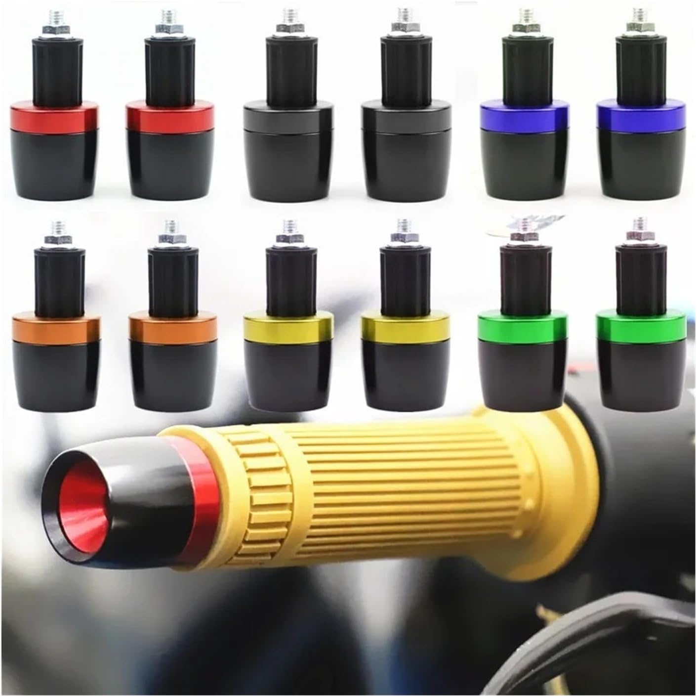 Motorcycle Handlebar End Plug CNC Aluminum Motorcycle Accessories Handlebar Grips Ends Bar Cap End Plug For YA&MAHA MT-09 MT09.