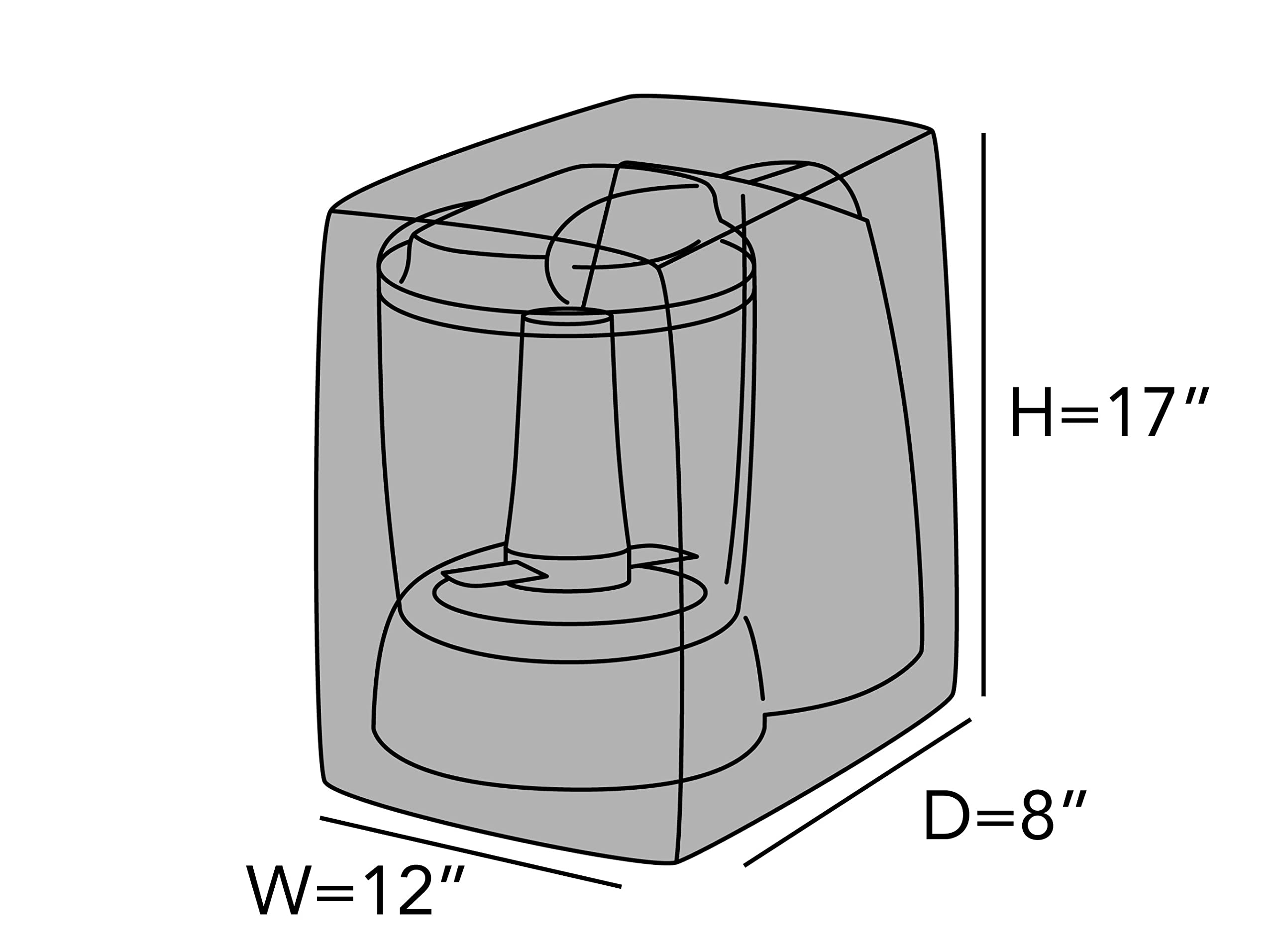 Covermates Keepsakes – Mixer Cover – Dust Protection - Stain Resistant - Washable – Appliance Cover, Slate