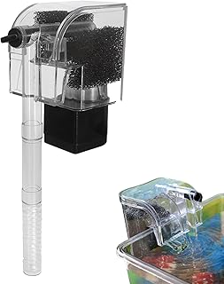 Mini Aquário - tanque tartaruga peixes Betta 3 em 1 | tanque tartaruga peixes Betta ultra-silencioso, mini filtro suspenso aquário para aquário e Shakven