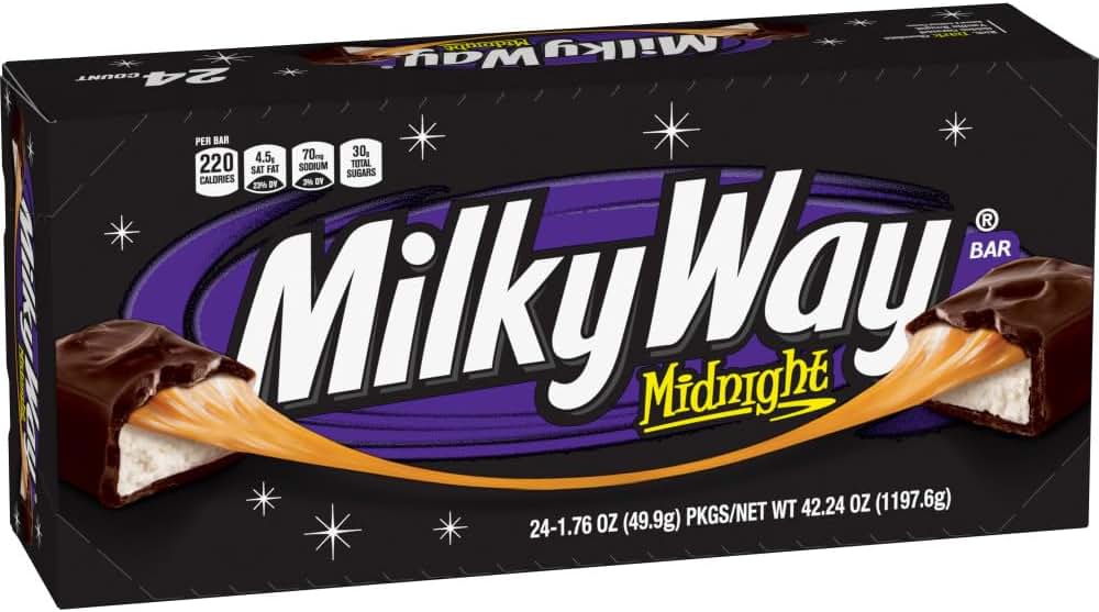 Bars Midnight Chocolate Bars Individually Sized 24 1 76oz Individual