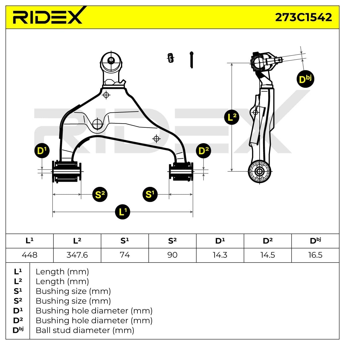 Wahacz Zawieszenia Koła RIDEX 273C1542 przód lewo Kompatybilny z TOYOTA HILUX pick-up GUN1 FORTUNER samochód terenowy zamknięty TGN6, KUN6, GGN6, T HILUX III pick-up TGN1, GGN2, GGN1, KUN2, KUN1