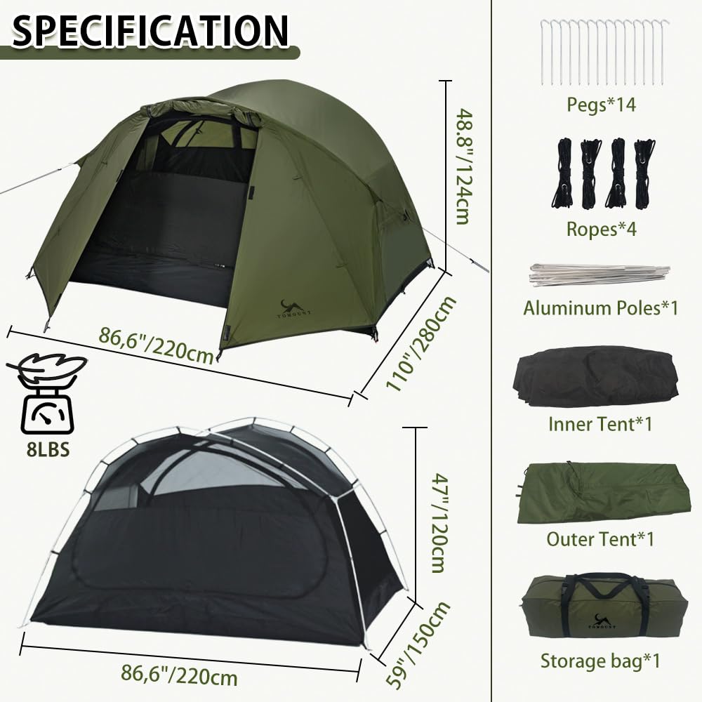 Housse De Sac De Couchage Imperméable Bivy Sack - Style Momie - Compacte Et Légère - Pour Camping Furtif - 8