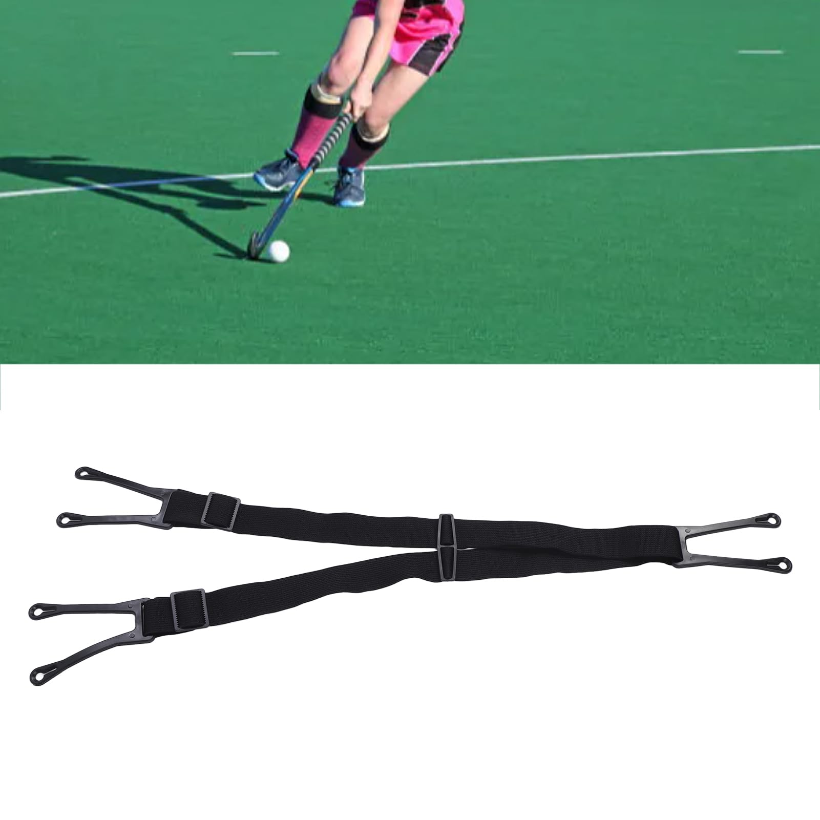 Bretelle da Hockey, Bretelle Sportive, Bretelle da Hockey Junior, Cinghie Elastiche da 1,5 Pollici per Impieghi Pesanti, Bretelle Protettive per Hockey su Ghiaccio Sportive