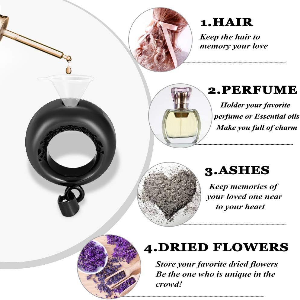 XSMZB Circle of Life Urn Necklace for Ashes Stainless Steel Eternity Keepsake Memorial Cremation Jewelry for Ashes Pendant Locket - Image 4