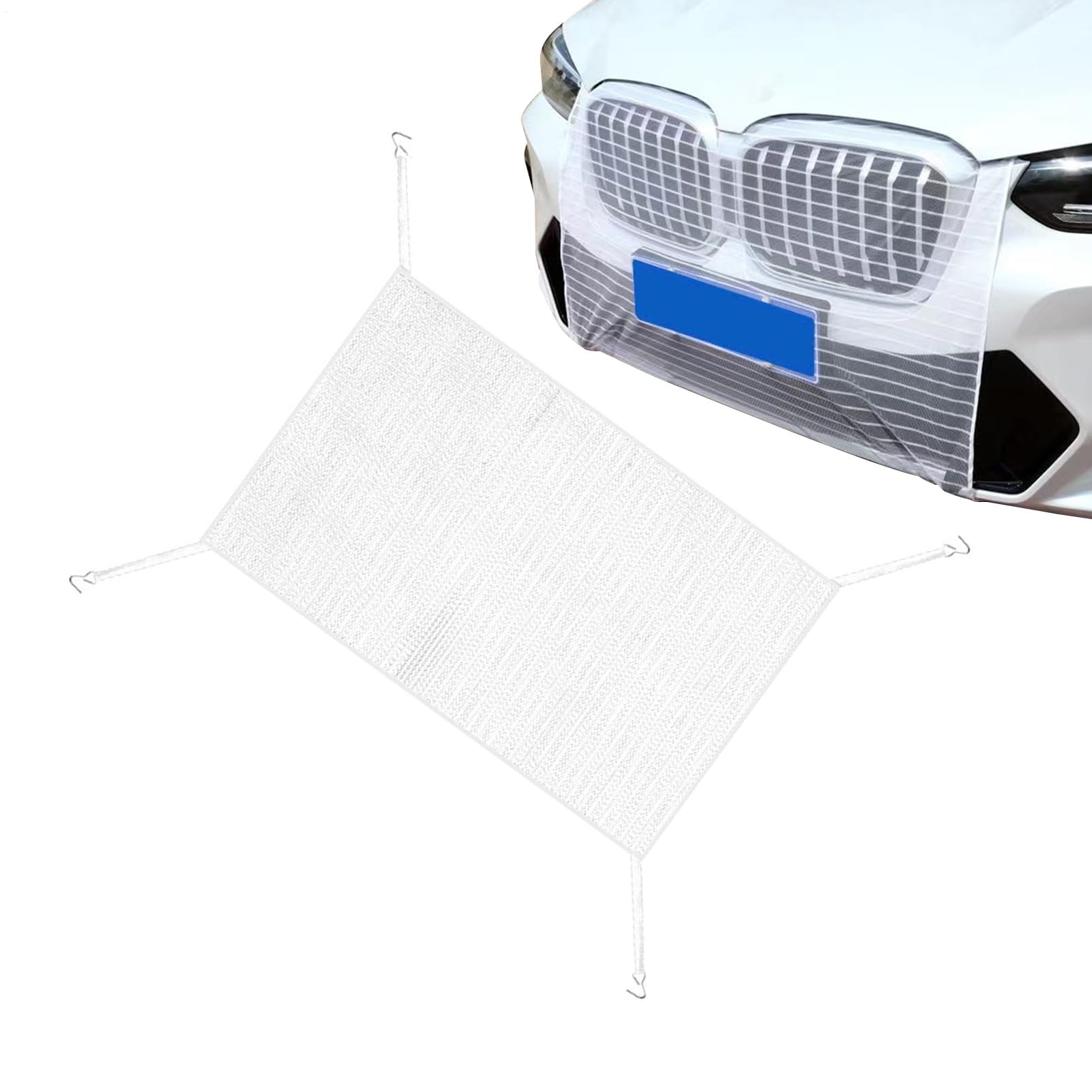 SANDEZI Car Grille Insect Screen for Audi A1 GB Sportback 2018-2026 (5-Türer Kompakt), Car Radiator Mesh Guard Durable Protective Net Front Grille Protection,White