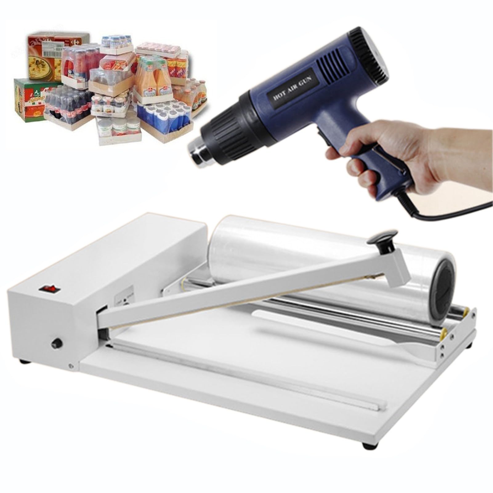 asdchZen Shrink Wrap Machine With Heat Gun For Sealing And Packaging, Ideal For Small Business And Home Use (45Cm)