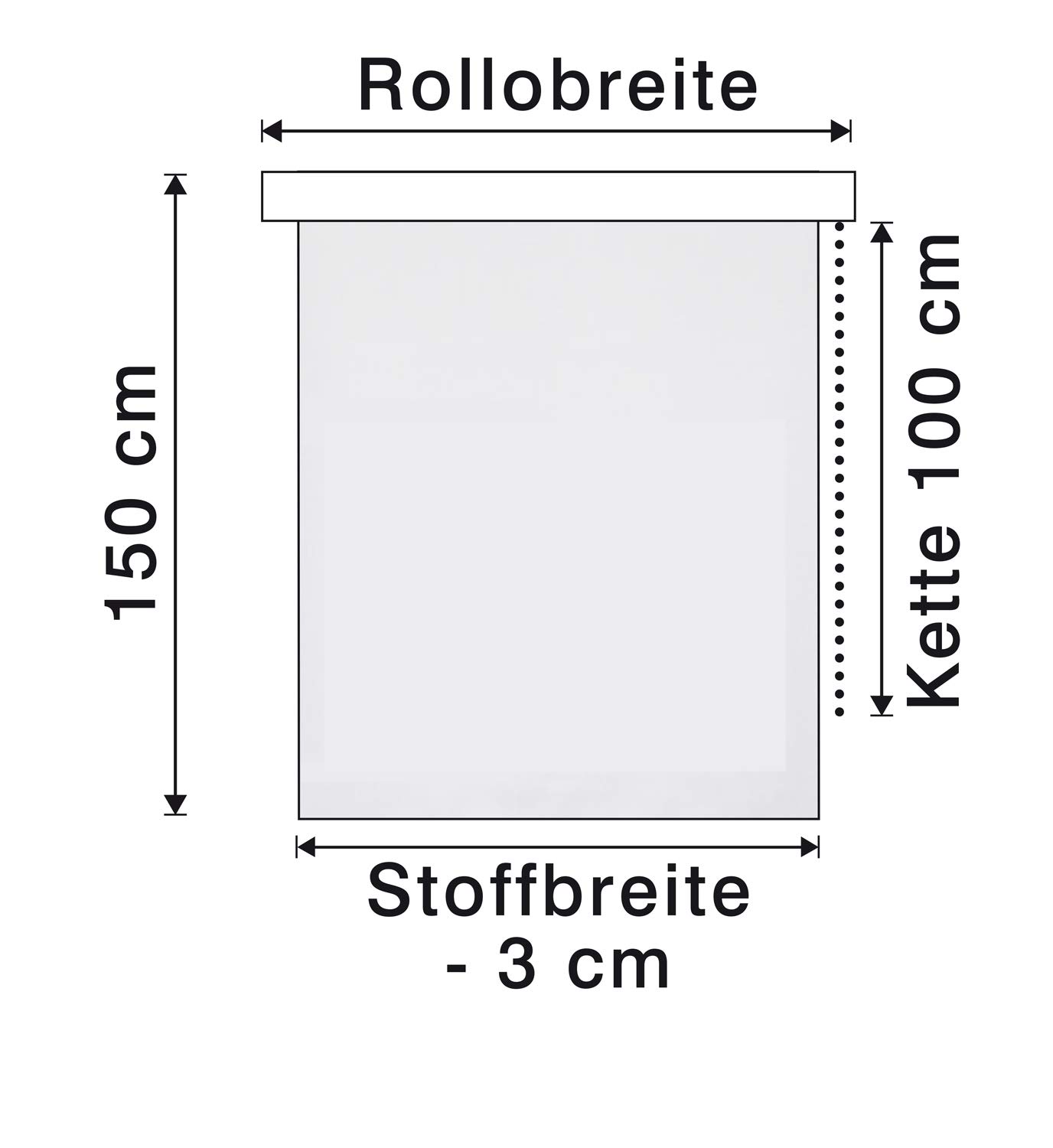 Gardinia 32029 Easyfix 244-Tenda avvolgibile Termica, in Poliestere, Colore: Bianco, Polyester, 100 x 150 cm