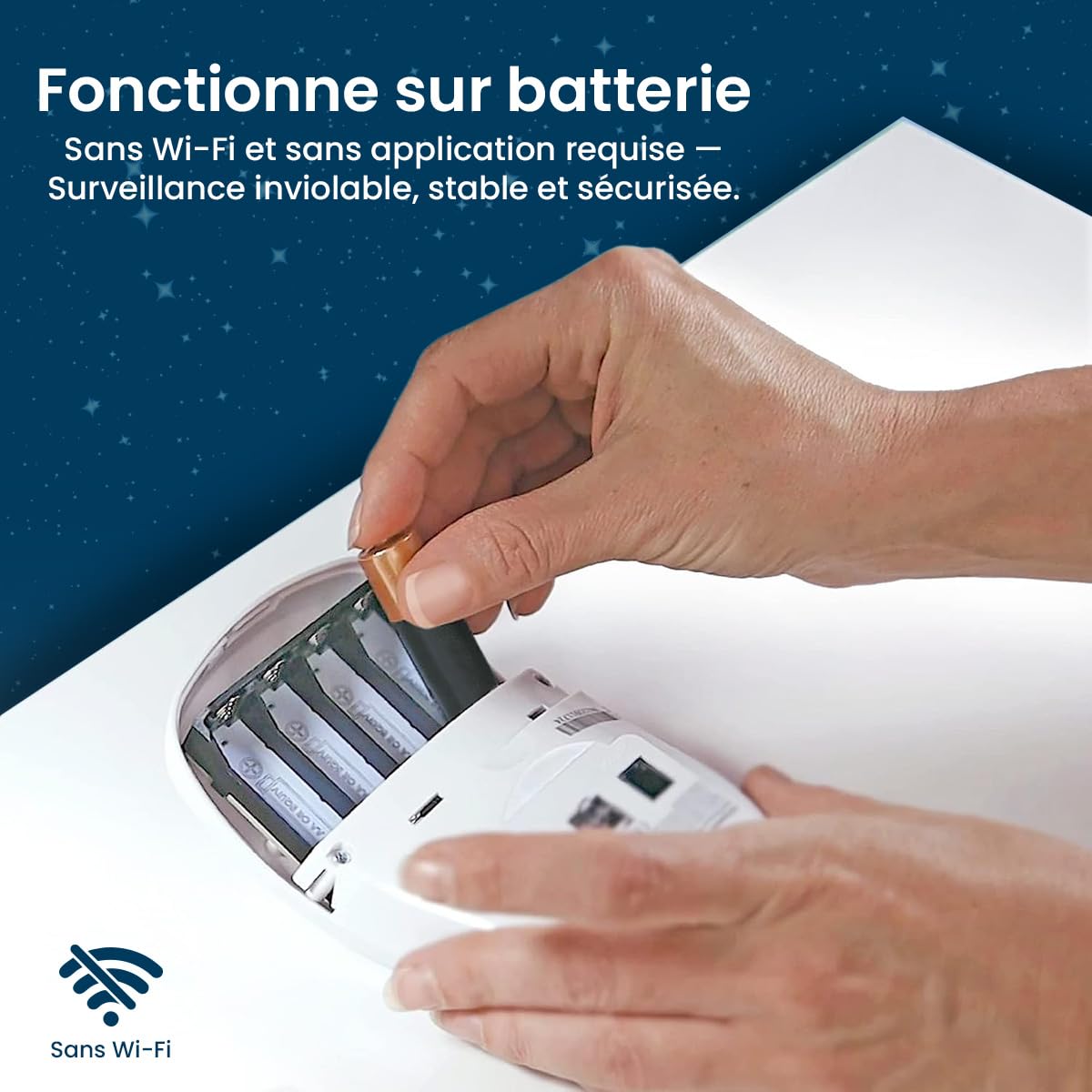 Moniteur de Mouvement pour Bébé - Babysense 8, pour Usage Domestique, Alerte en Temps Réel en Cas d'Absence de Mouvements, Détecte et Notifie Les Irrégularités, Couverture Complète avec 2 Capteurs