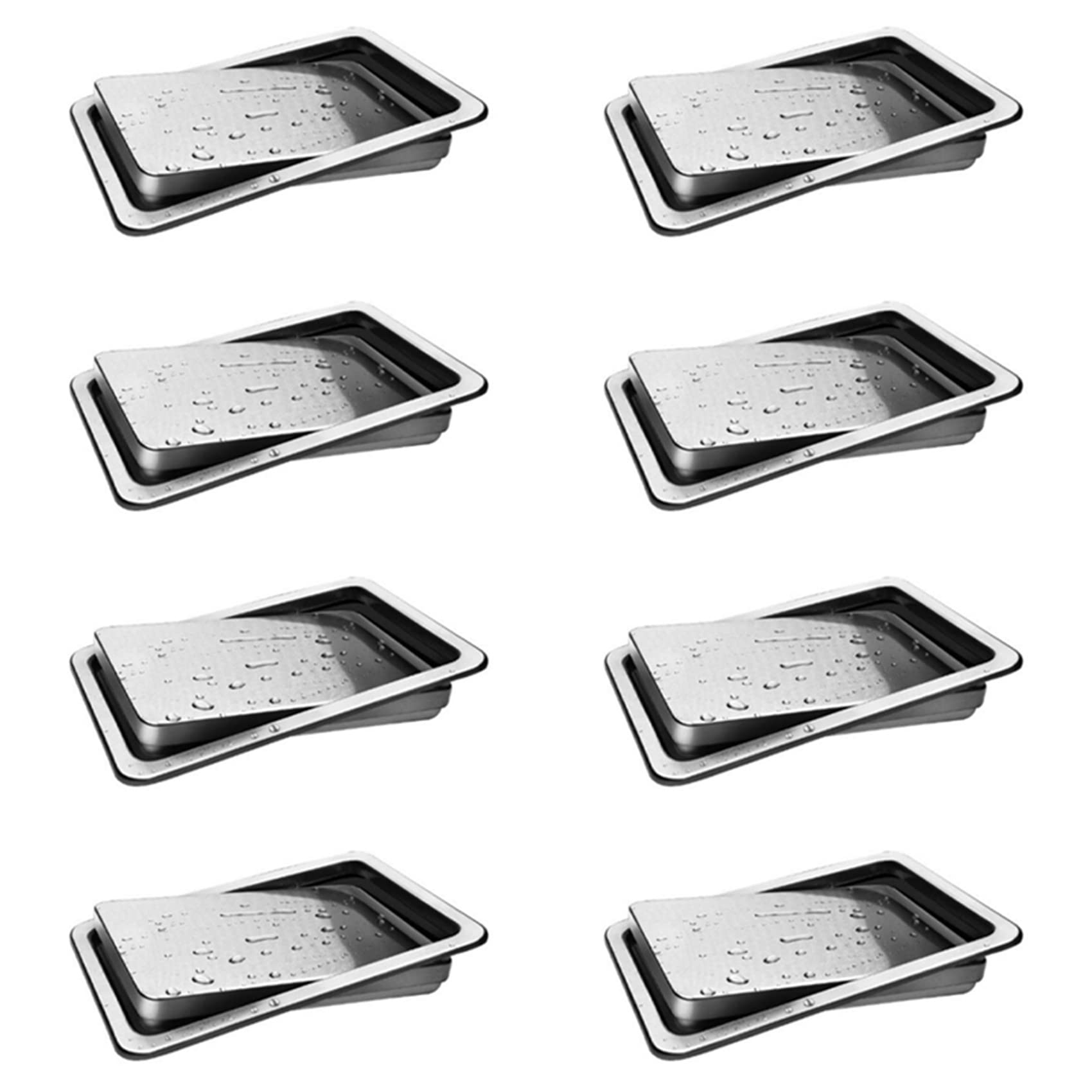 Hndhbfgrt 8X Stainless Steel Garbage Flap Lid Trash Bin Cover Flush Built-in Balance Swing Flap Garbage Lid B