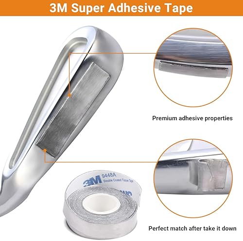 Miniatura 6 de Yeshom Cinta de plomo de golf de 12 x 60 pulgadas100 pulgadas150 pulgadas, 0.07 oz por pulgada, añade peso de swing accesorios adhesivos para palos