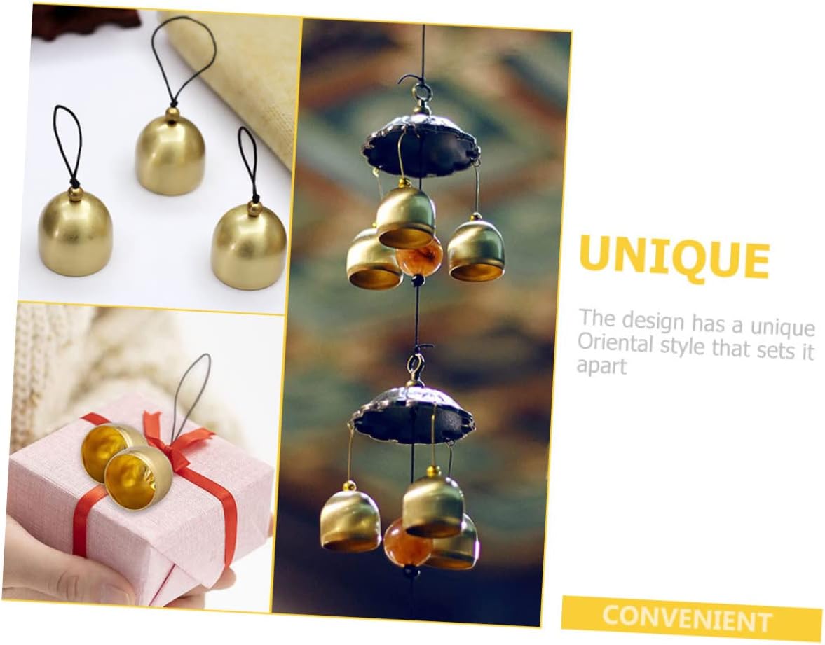 GARVALON 36pcs Miniature Small Bells DIY Hanging Bell Loud Christmas Tree for Crafts
