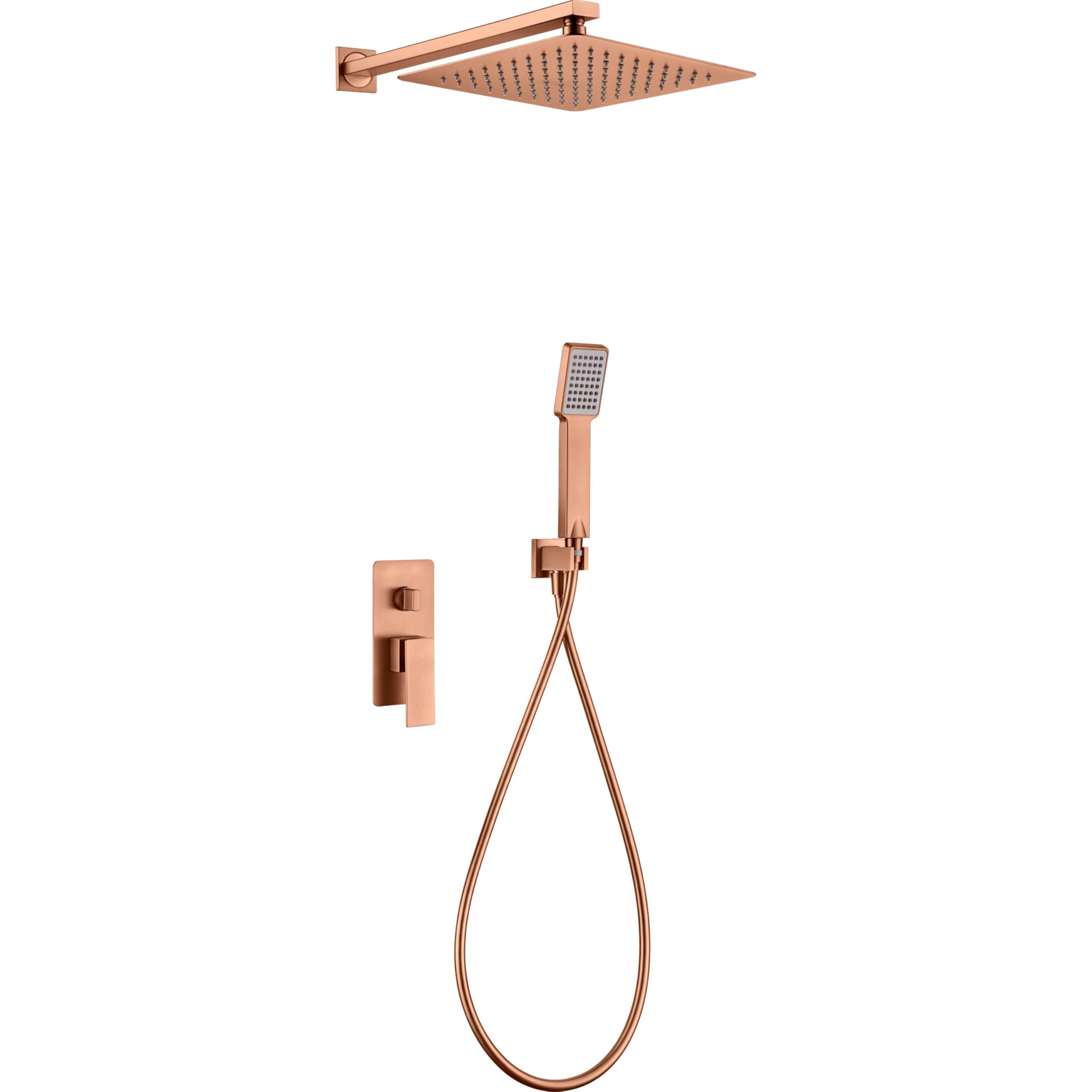 IMEX GPP048/ORC PISA Conjunto Ducha Monomando Empotrado Oro Rosa Cepillado