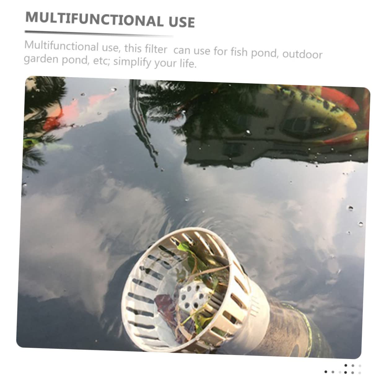 fish pond filter accessories LOORGVEL Skimmer Pond Filter Sludge Floss for Outdoor Decor : Musical Instruments Premium Fly Fishing Gear adjustment value for regulating Daiwa BG-20 Made in Color:OG Shad