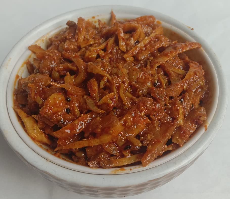 Miniatura 4 de Punjabi Ginger Pickle - Jengibre fresco caseroAdrak Ka Aachar (400G) - Receta de la madre  Pepinillo orgánico del norte de la India  Pepinillo de
