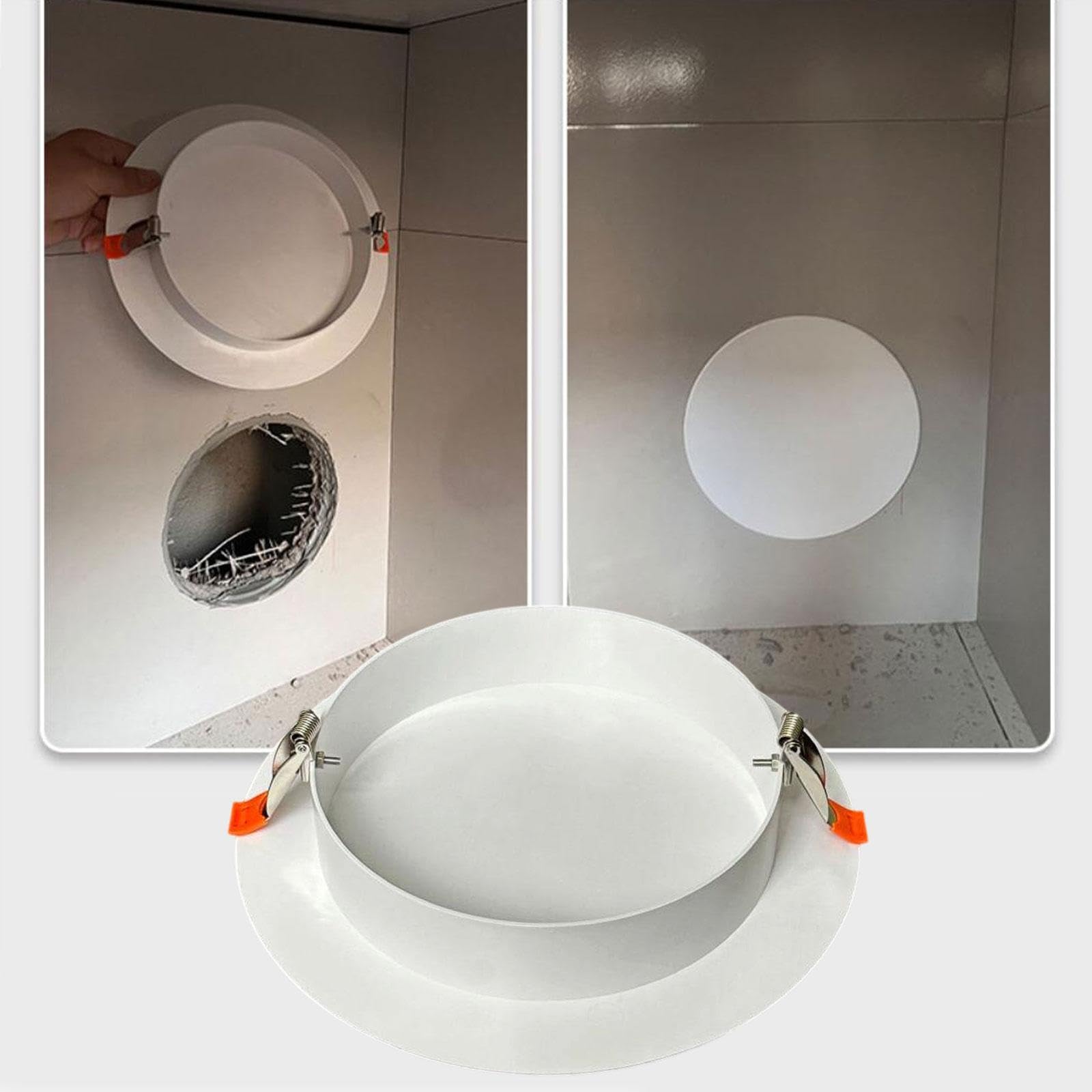 Placa de Cubierta de Techo con Resorte para Orificio de Pared, Accesorios para Mejoras Del Hogar, Compactos