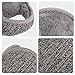 Surblue Unisex Ladies Warm Knit Mink Cashmere Winter Pure Color Earmuffs with Fur Earwarmer, Adjustable Wrap,Deep Gray,Large