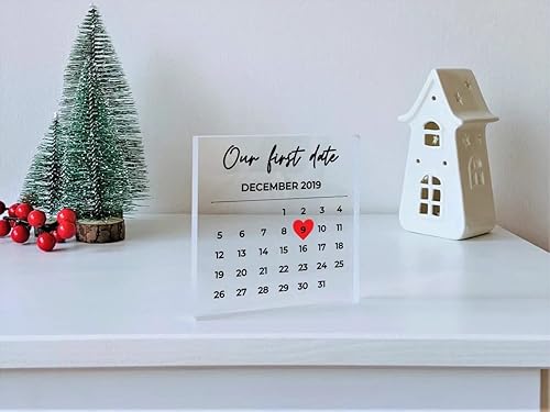 Miniatura 8 de The day all it began - Personalized Calendar, Valentines Day Gift, Gift for Her, Anniversary Gift, Gift for wife husband, Gift for him