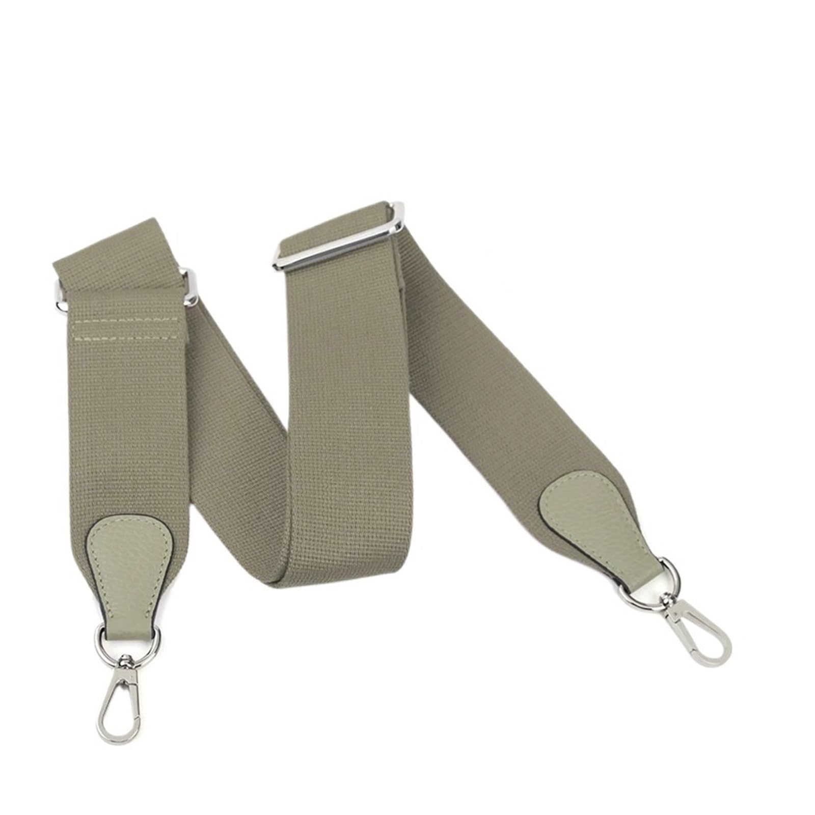 Taschengurt kompatibel mit Hermes Evelyn-Taschen, Canvas-Schultergurte, Ersatz, verstellbar, 100–110 cm, Taschenzubehör(Grey Gray)