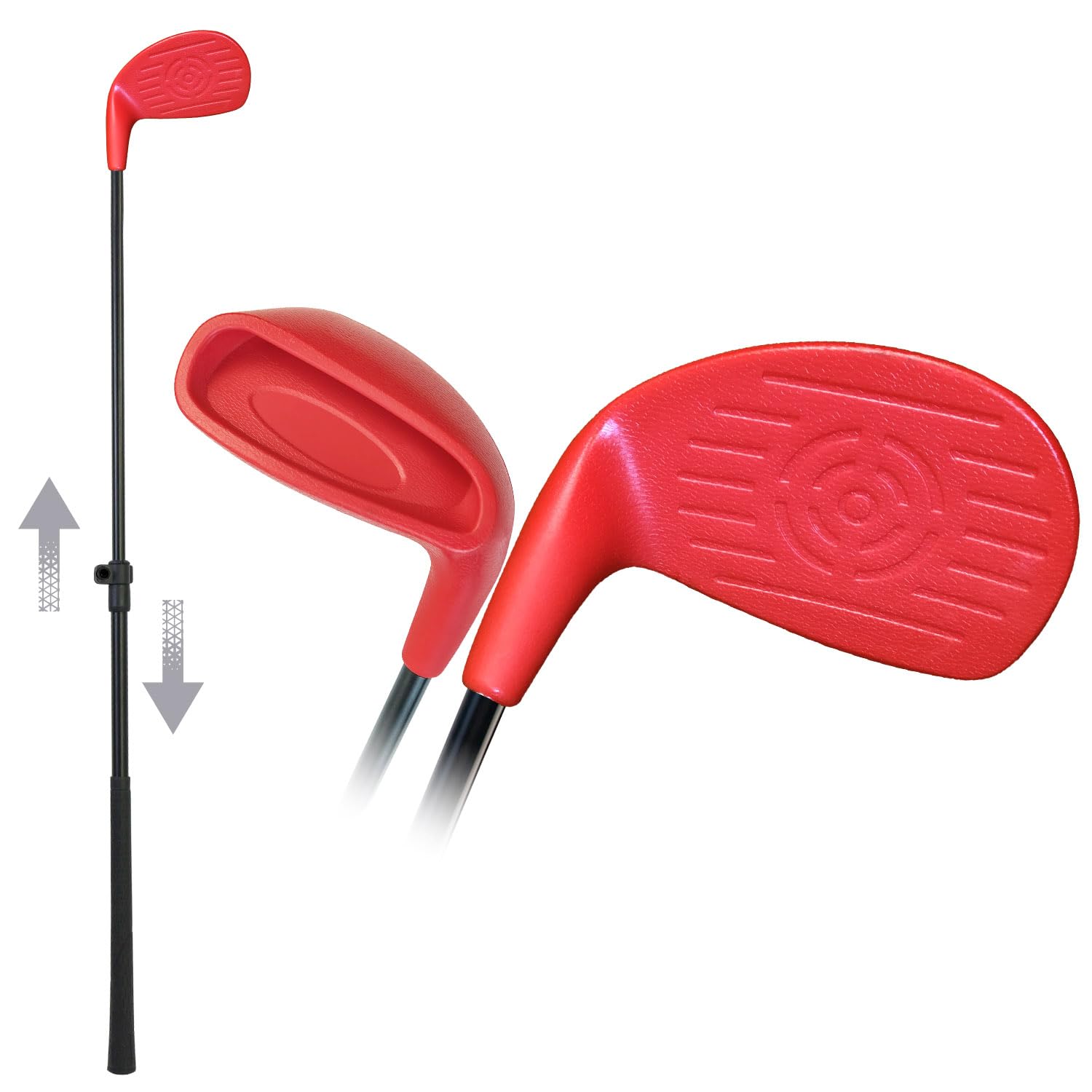KOFULL Mazze da golf da cortile con albero allungabile mazza da golf all'aperto con testa di mazza oversize per gioco di golf