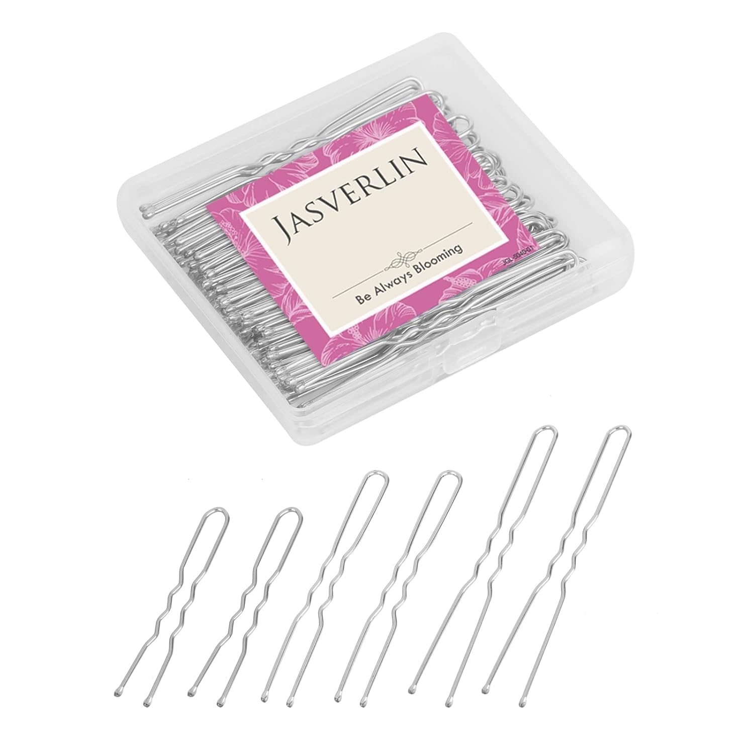 JASVERLIN U Shaped Hair Pin U Bobby Pins Silver Bun pins Hair Clips Bunheads Hairpins for Women Girls Updo White Hair Accessories Large Long Mini 3 Size Assortment 150pcs JASVERLIN U Shaped Hair Pin U Bobby Pins Silver Bun pins Hair Clips Bunheads Hairpins for Women Girls Updo White Hair Accessories Large Long Mini 3 Size Assortment 150pcs