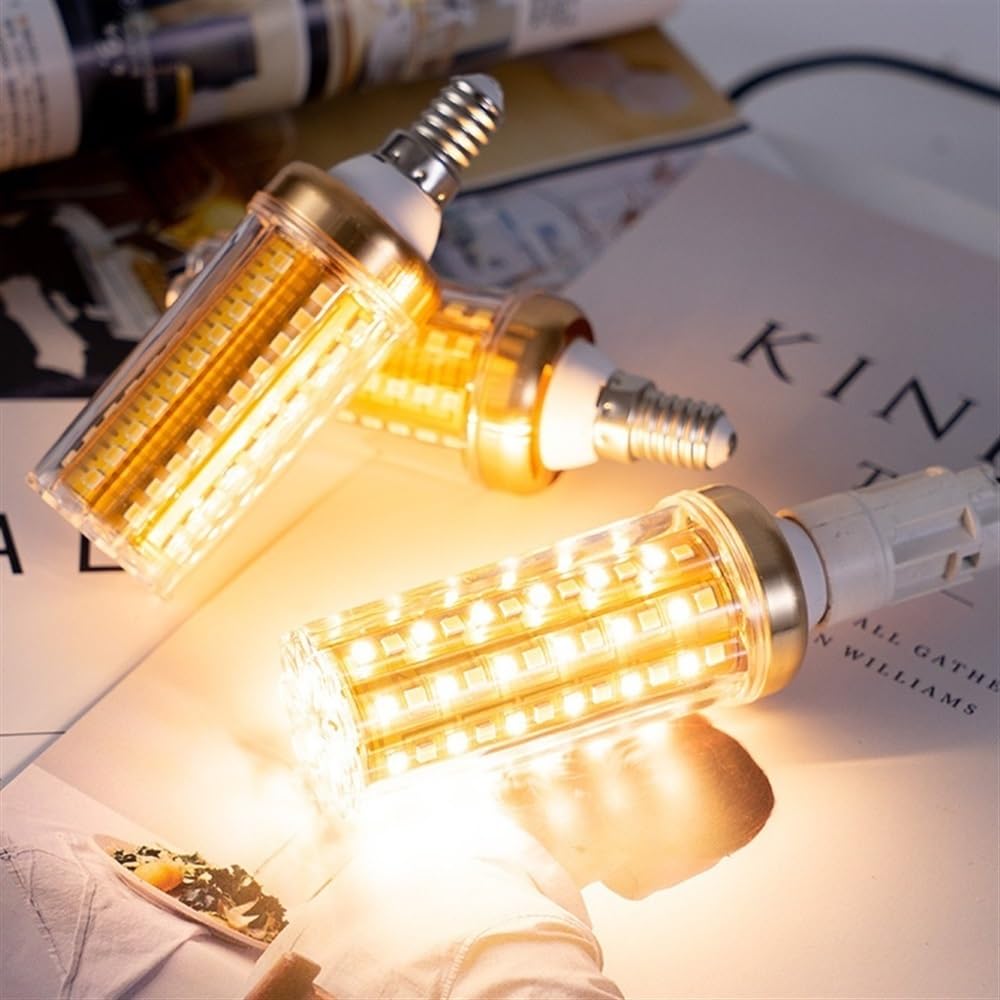 Żarówki LED, 20 sztuk, E27/E14, AC85-265 V, oświetlenie gospodarstwa domowego, lampa kolbowa, ciepła biel, trójkolorowe światło świecy wiszącej