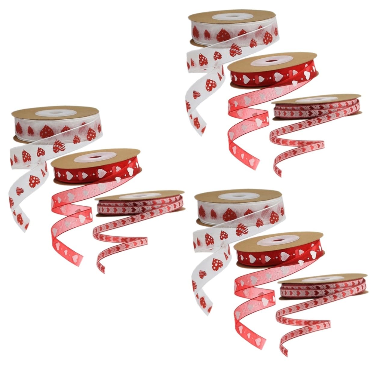 Ruban en mousseline de soie infroissable pour décorations de fête sans faux plis