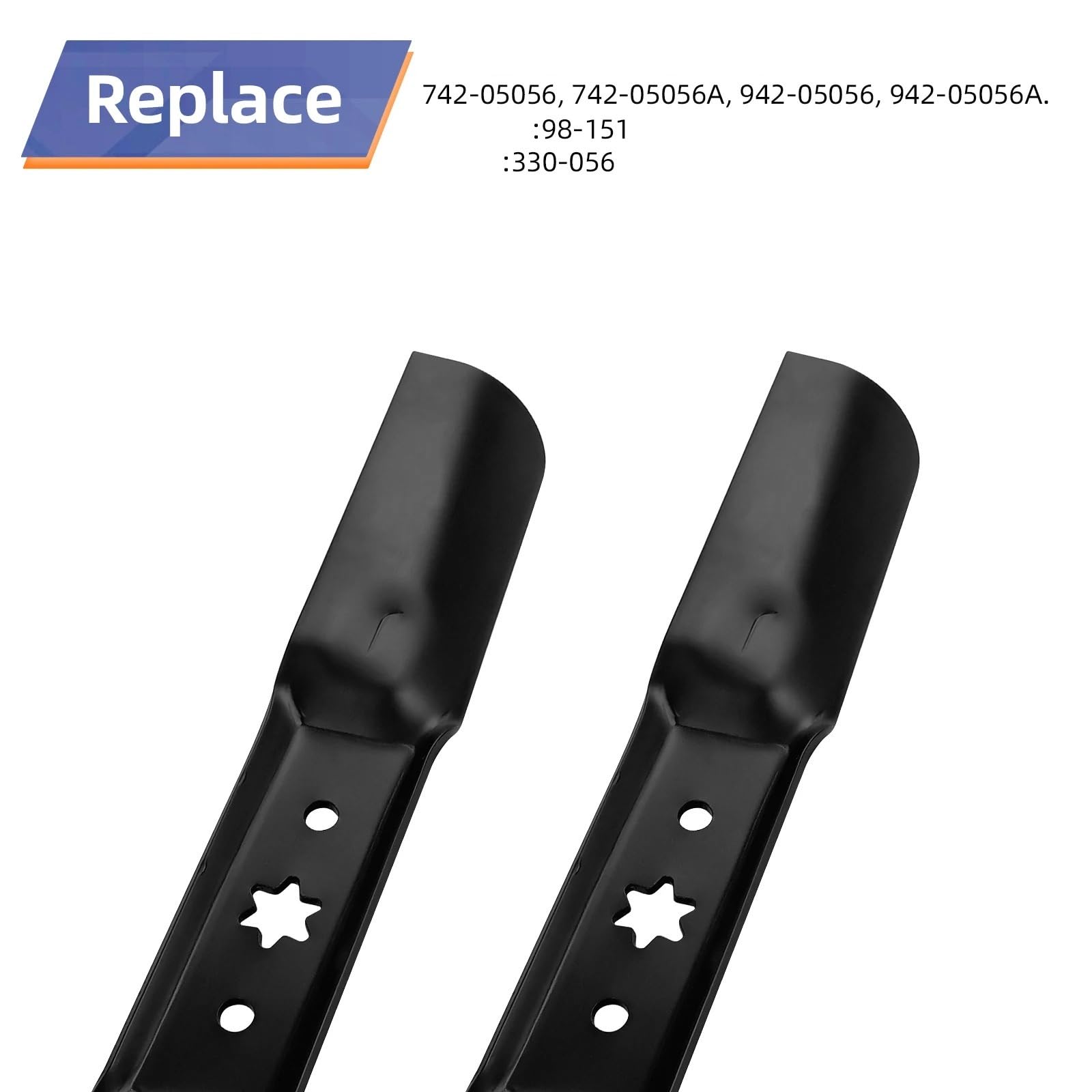 Paquete De 3 Cuchillas De Repuesto For Cortacésped 742-05056/742-05056A/942-05056/942-05056A, Compatible con MTD, Compatible con Cub Cadet, Pieza De Repuesto