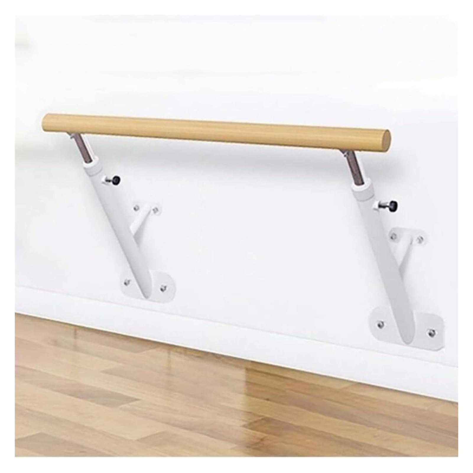 NGDFGR Wall-Mounted Ballet Barre, Freestanding Dance Stick Height Adjustable 80-120Cm, Ballet Poles Heavy Duty Dancing Stretching Bar For Adults Kids Yoga Exercise,White-100cm