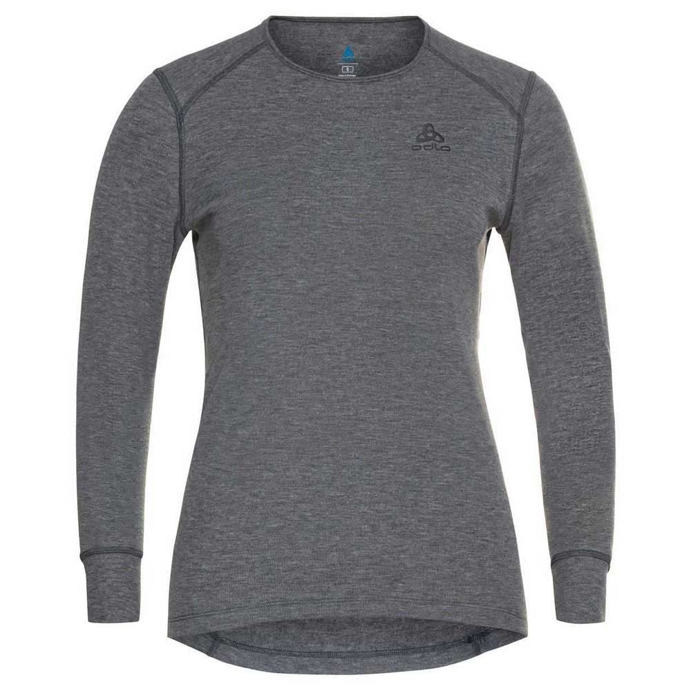 Odlo Women Functional Underwear Long Sleeve Shirt ACTIVE WARM ECO, odlo steel grey melange, 3XL