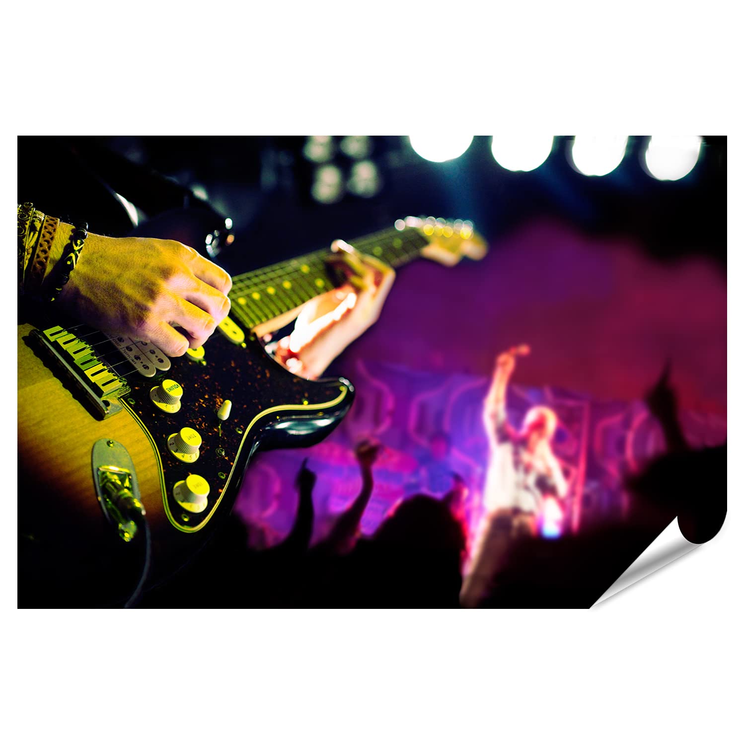 islandburner XXL Image Poster Live Musique en arrière-plan Joueur de guitare Rock Premium Images photo photo