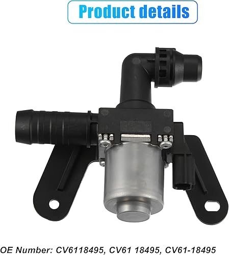 Miniatura 3 de X AUTOHAUX CV6118495 CV61-18495 Electroválvula de control del calentador de motor para Ford Escape 2013 2014 2015 2016 2017 2018 2019