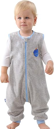 Baby Sleep Sack Spring Autumn Warm Infant Walking Sleeping Bag with Legs Wearable Blankets Pajamas 1-4T