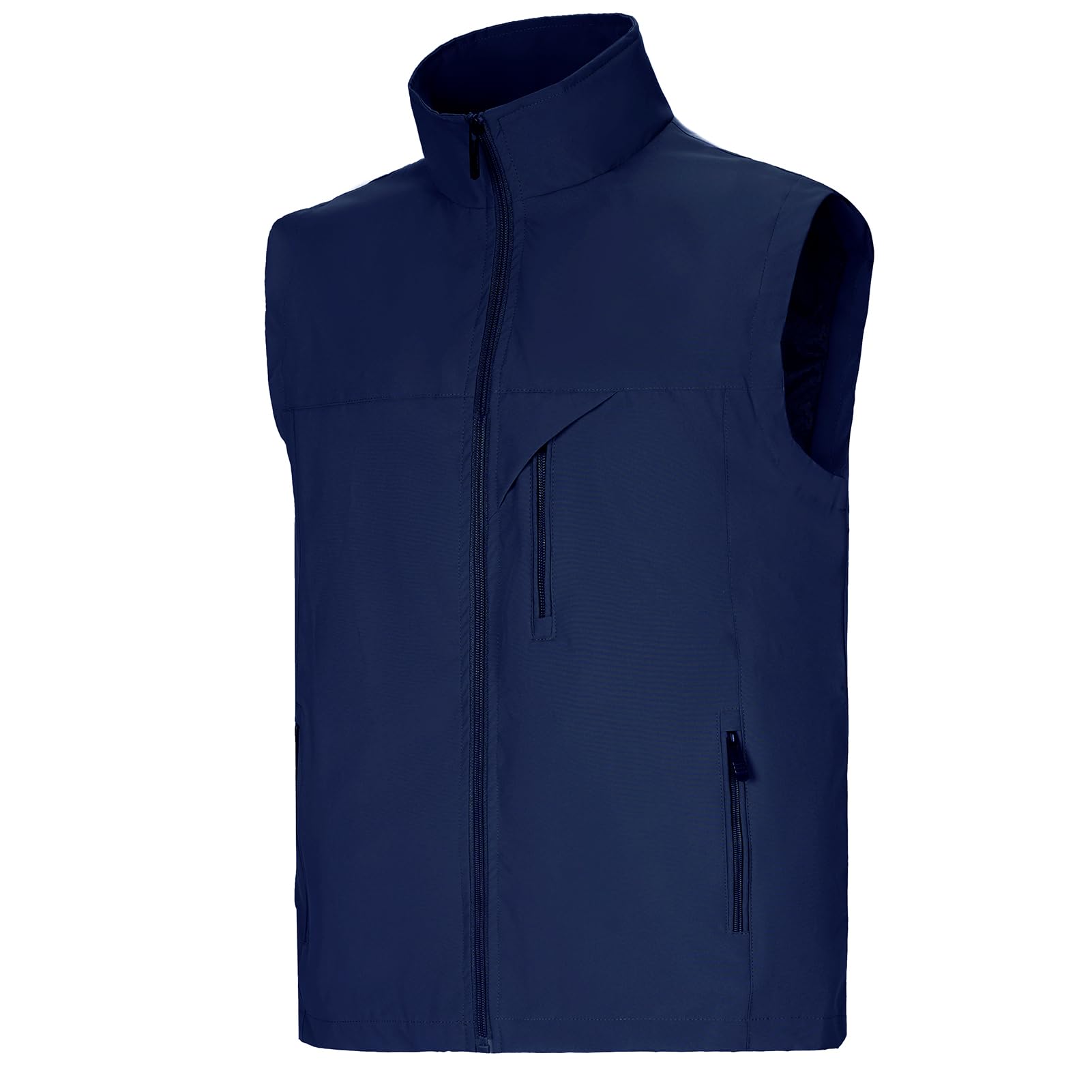 DUOFIER Men's Casual Vest Lightweight Outdoor Work Photo Cargo Sleeveless Jacket for Hiking Travel