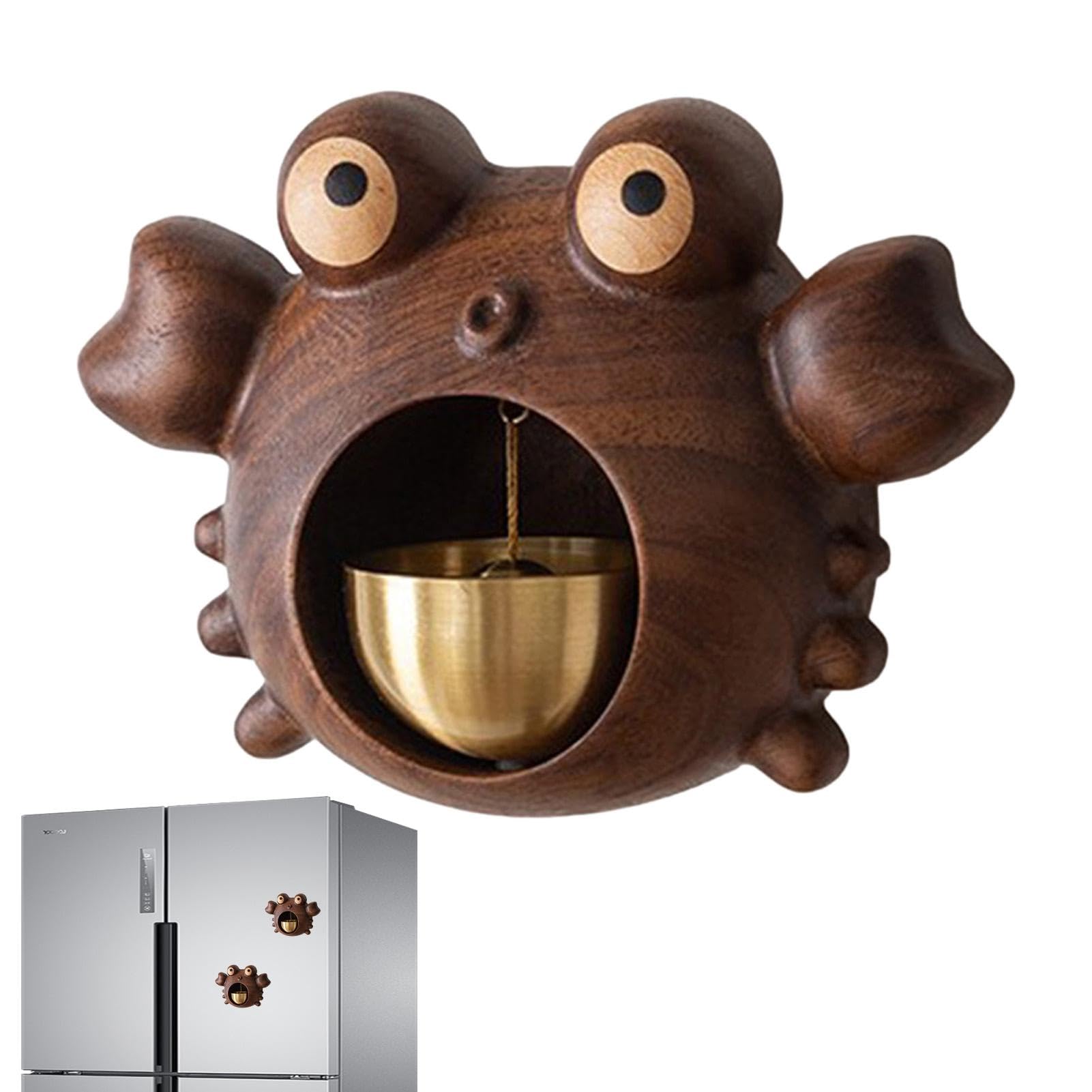 Drewniany dzwonek do drzwi, dzwonek sklepowy, magnetyczny dzwonek do drzwi, magnetyczny dzwonek do drzwi Crab, dekoracja wejścia do firmy