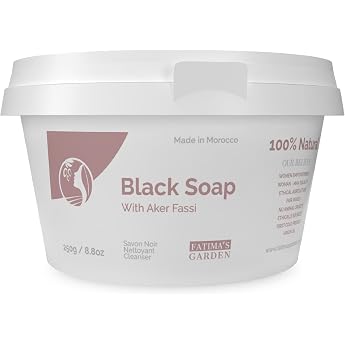 Fatima's Garden Aker Fassi Black Soap - Moisturising Cleansing 250g
