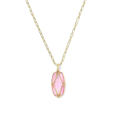 Kendra Scott Elle Lattice Frame Large Long Pendant Women