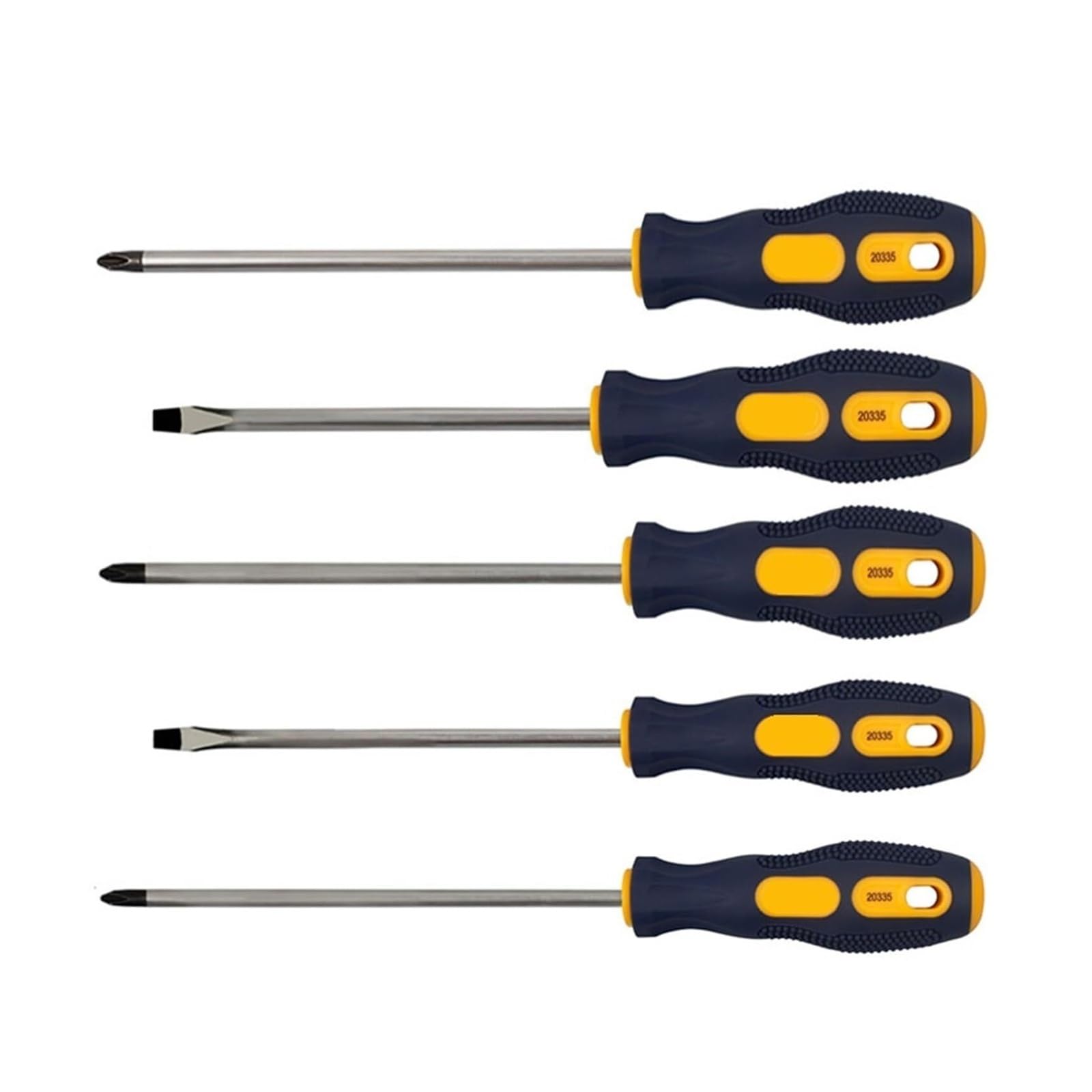 Waningmoto 5X150mm(Phillips) 1Pcs Phillips Slotted Screwdriver – Multifunctional Magnetic Cross Bolt Driver Tools (3X150mm Slotted)(5X150mm(Phillips))