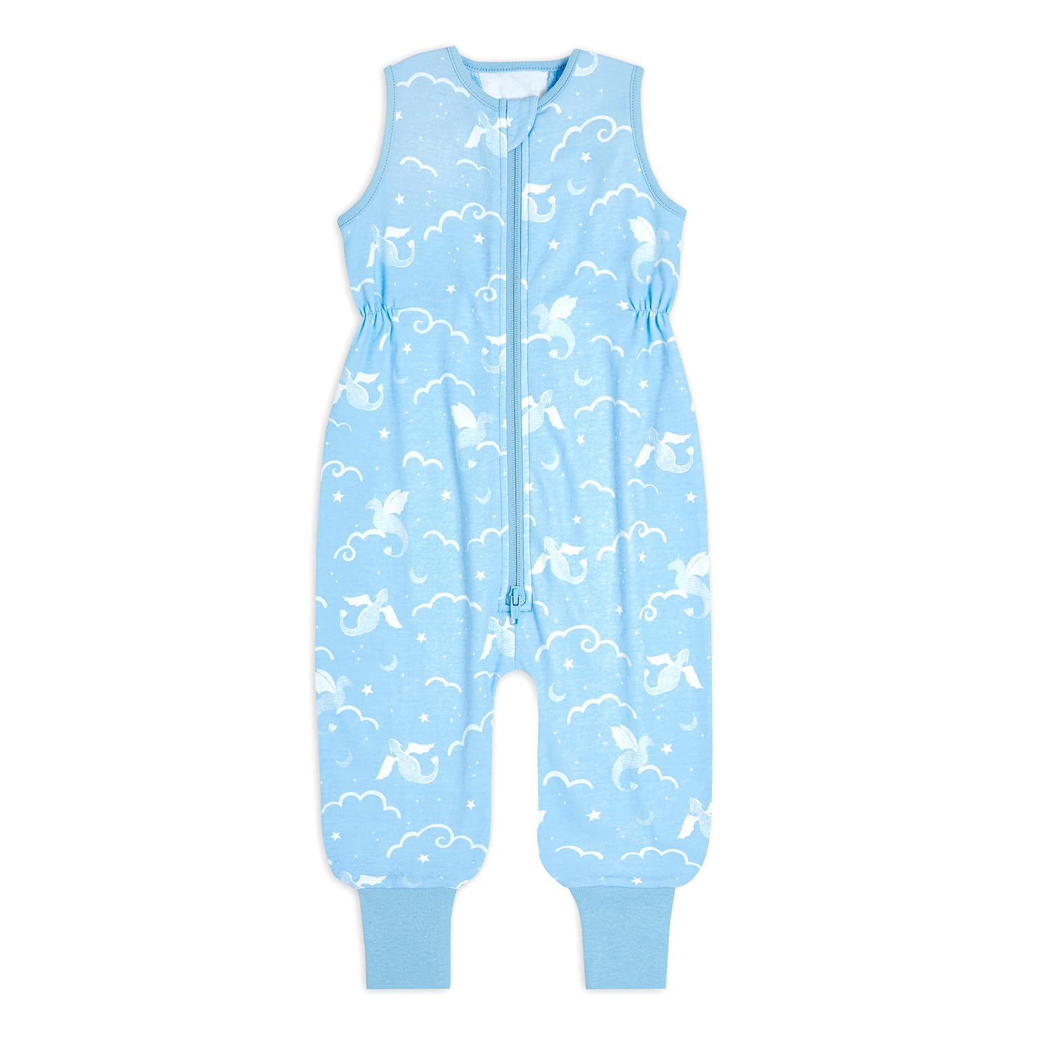 aden + anais(エイデンアンドアネイ) 足付きスリーパー dragons cotton 90サイズ 2歳-4歳用 ダブルジップ仕様 着替え簡単 オムツ替え便利 寝冷え防止 出産祝い ギフトAKADABASTC10002