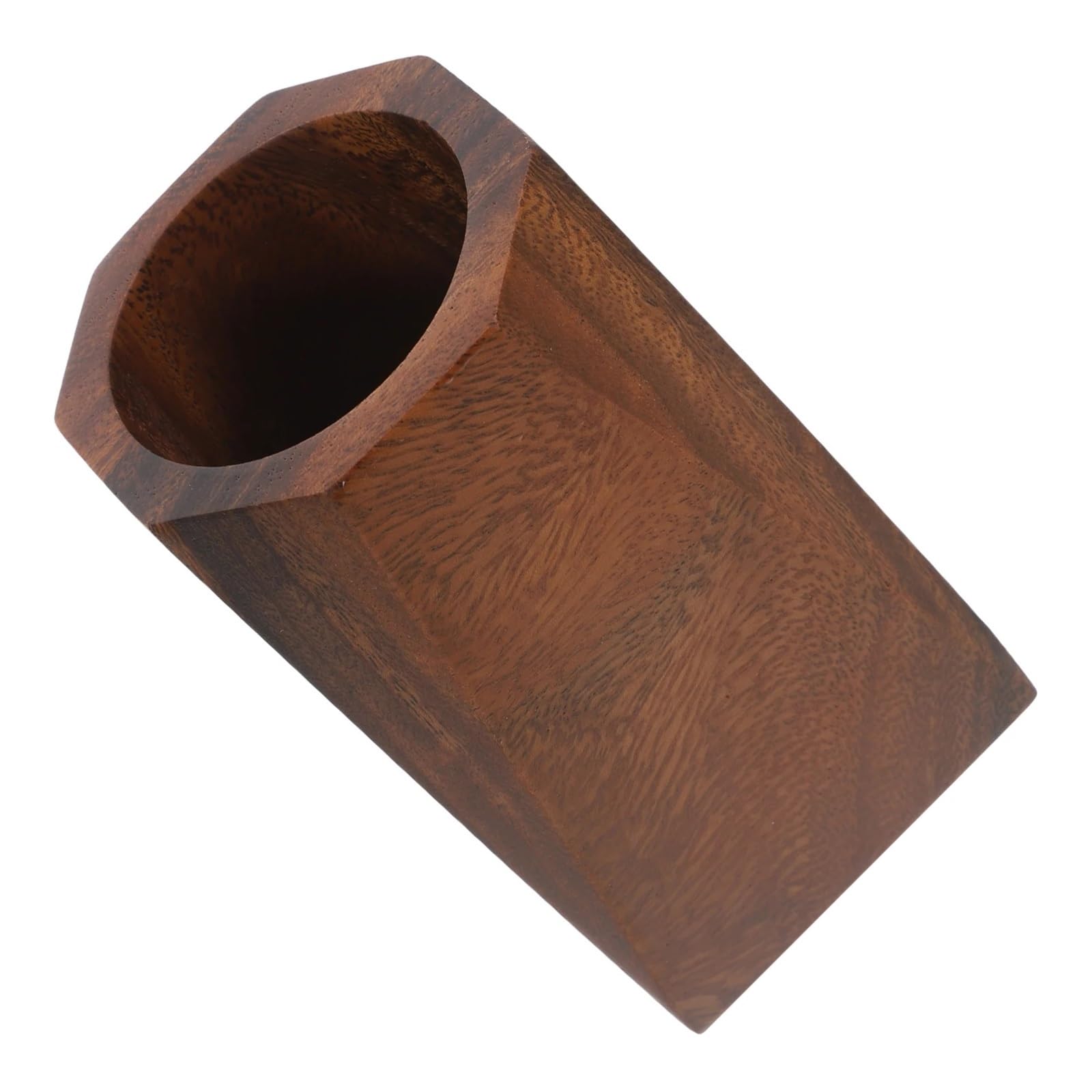 Stifthalter für den Schreibtisch, Stifthalter aus Holz, gefertigt schwarzem Walnuss-Schreibtisch-Organizer