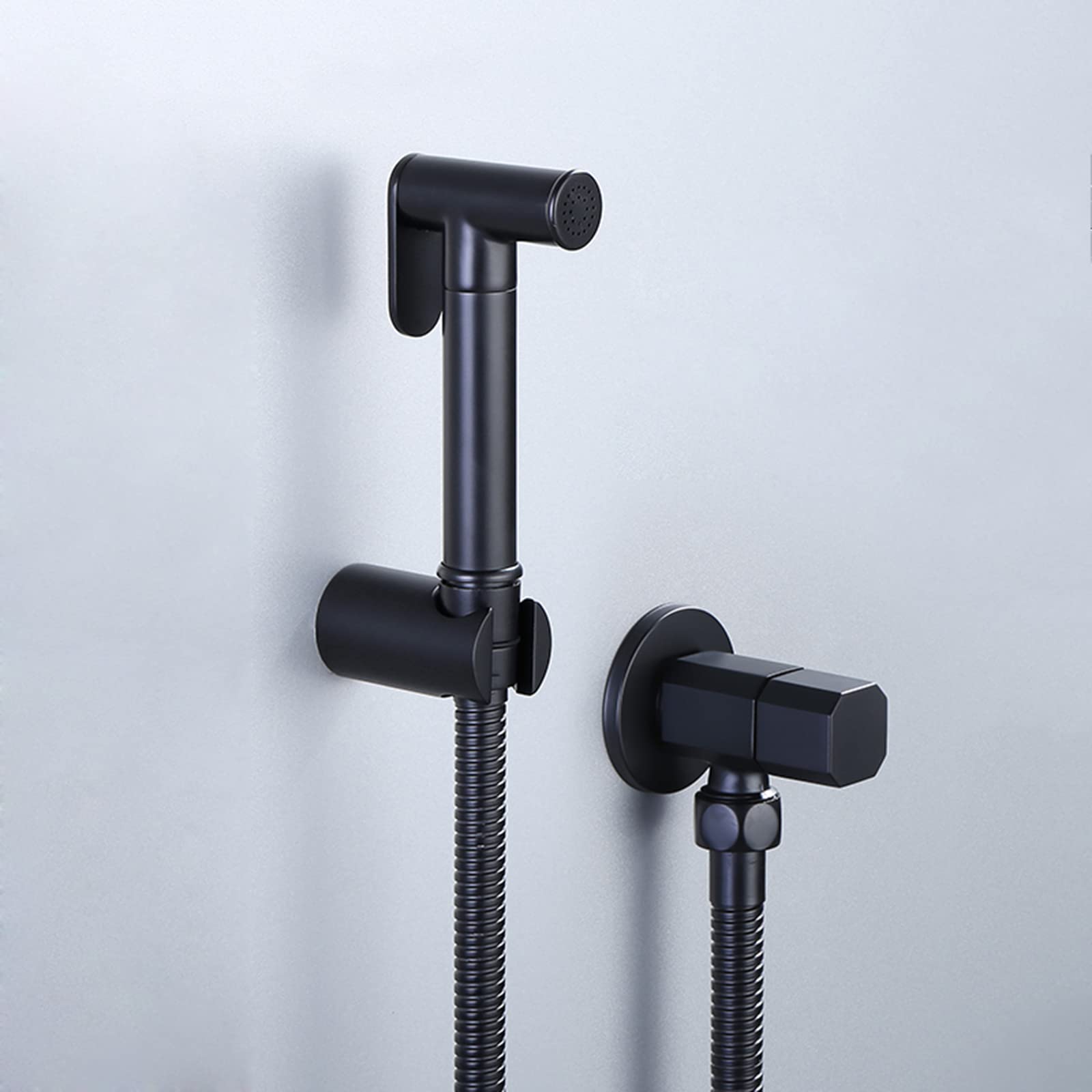 Pulvérisateur de bidet toilette noir pour économie de papier