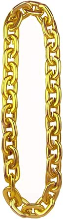 Amazon.com: Huge Fake Gold Chain Old School Rapper Necklace Costume ...