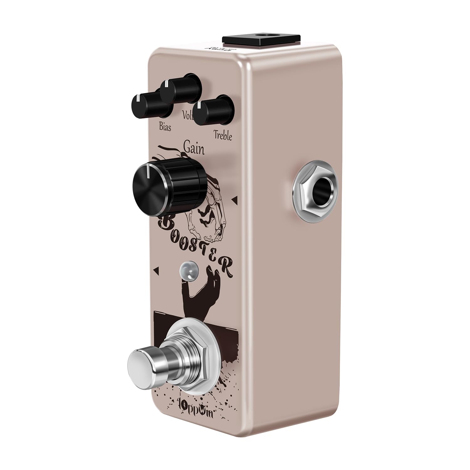Pure Boost 20dB+ Clean Boost Pedal - ±15dB Equalizzatore a 2 bande, involucro in metallo, True Bypass per chitarra/basso