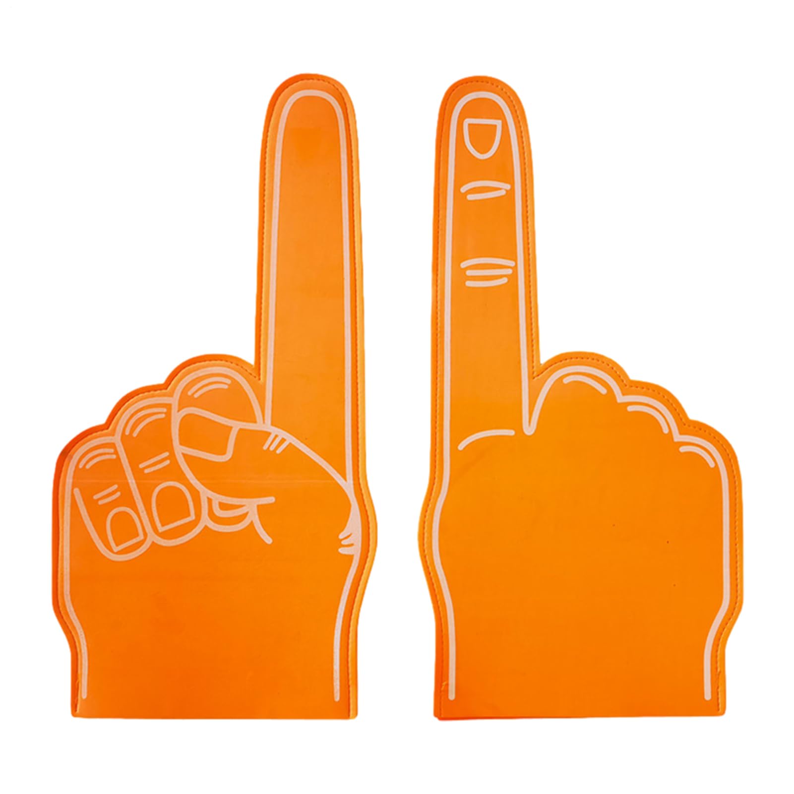 Giant Foam Finger Gladiators, 18 Inch Big Foam Hand, Single Finger Cheering Gloves For Stadium Events Cheerleading, Games Sports Fan Accessories, Halloween, Game Day, Fancy Dress, Themed Party Props