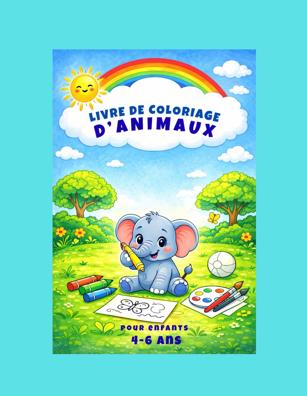 Livre de coloriage d'animaux: Pour enfants
