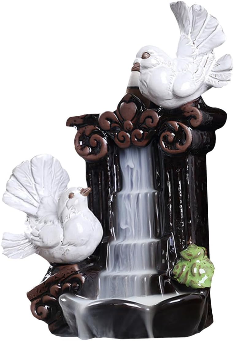 BESPORTBLE Ceramic Pigeon Incense Holder Artistic Indoor Incense Burner Decoration Tranquil Workspace Home Fragrance Accessory for Living Room and Desk