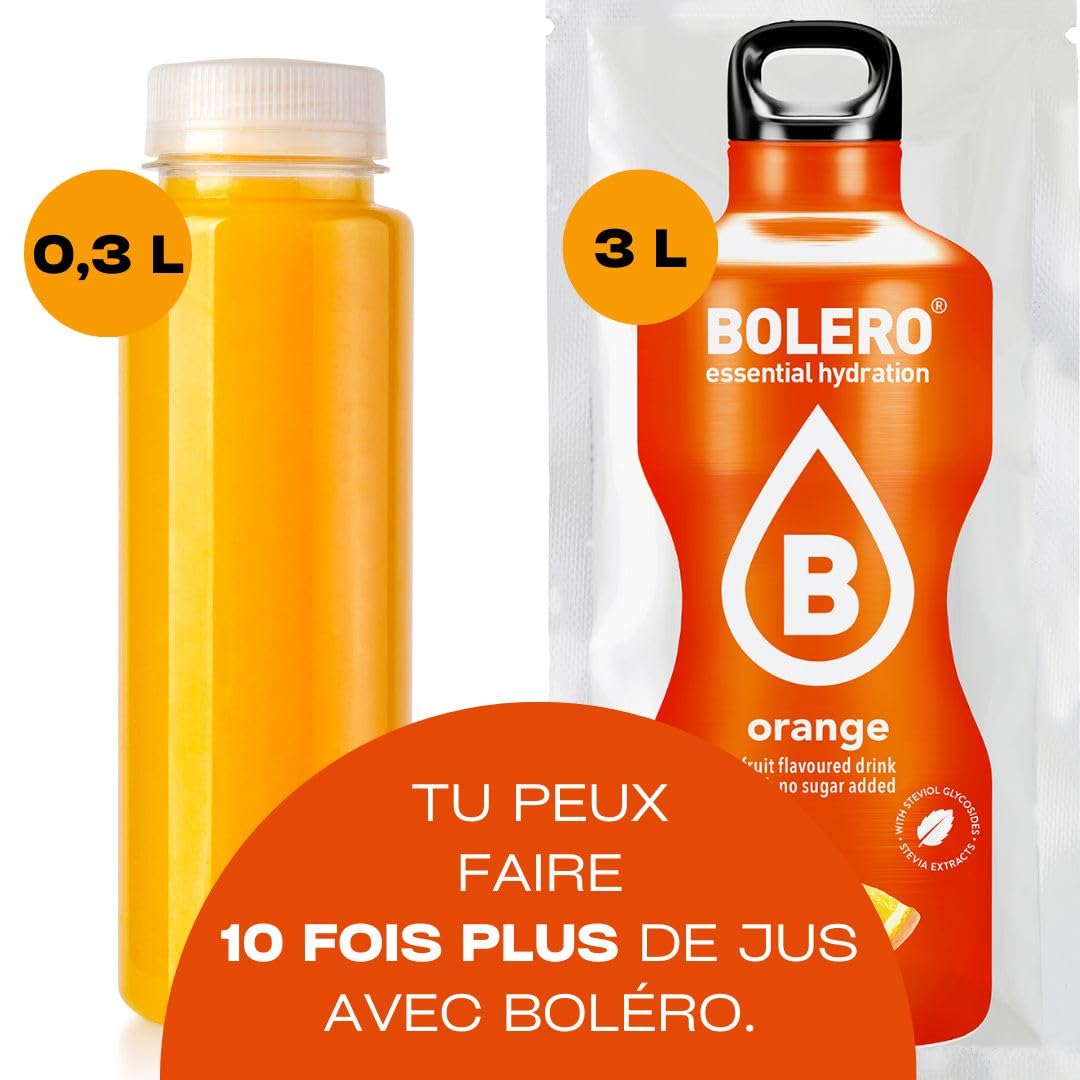 Bolero ICE TEA PEACH | 24 x 8 g I refrescante polvo sin azúcar endulzado con stevia | vitamina C | bebida saludable recomendada por diabéticos | sabor a té helado de melocotón
